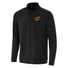 Cleveland Cavaliers Antigua Bright Quarter-Zip Top Heather Black outlet