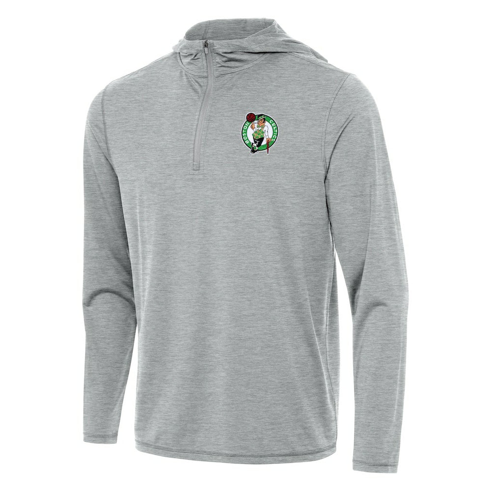Boston Celtics Antigua Tidy Quarter-Zip Hoodie Heather Gray outlet