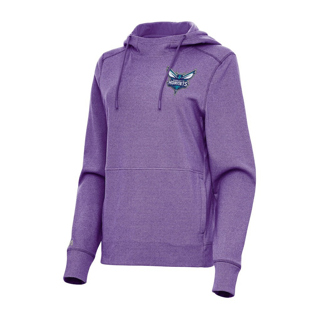 Charlotte Hornets Antigua Women's Justice Pullover Hoodie Heather Purple outlet