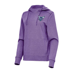 Charlotte Hornets Antigua Women's Justice Pullover Hoodie Heather Purple outlet