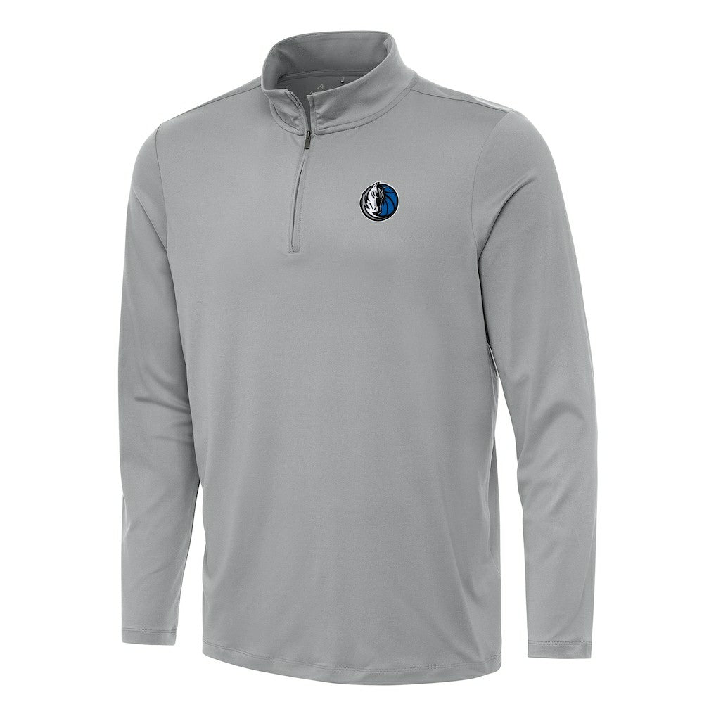 Dallas Mavericks Antigua Reprocess Quarter-Zip Top Gray