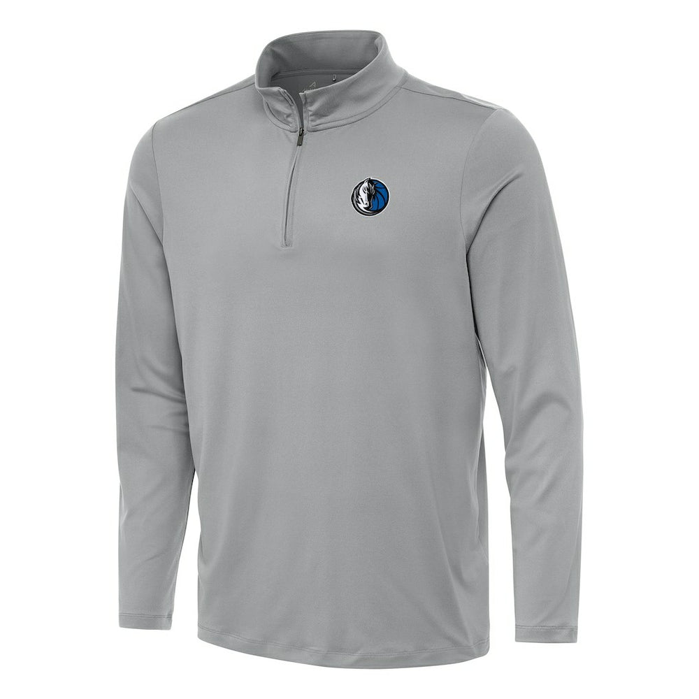 Dallas Mavericks Antigua Reprocess Quarter-Zip Top Gray
