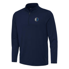 Dallas Mavericks Antigua Reprocess Quarter-Zip Top Navy