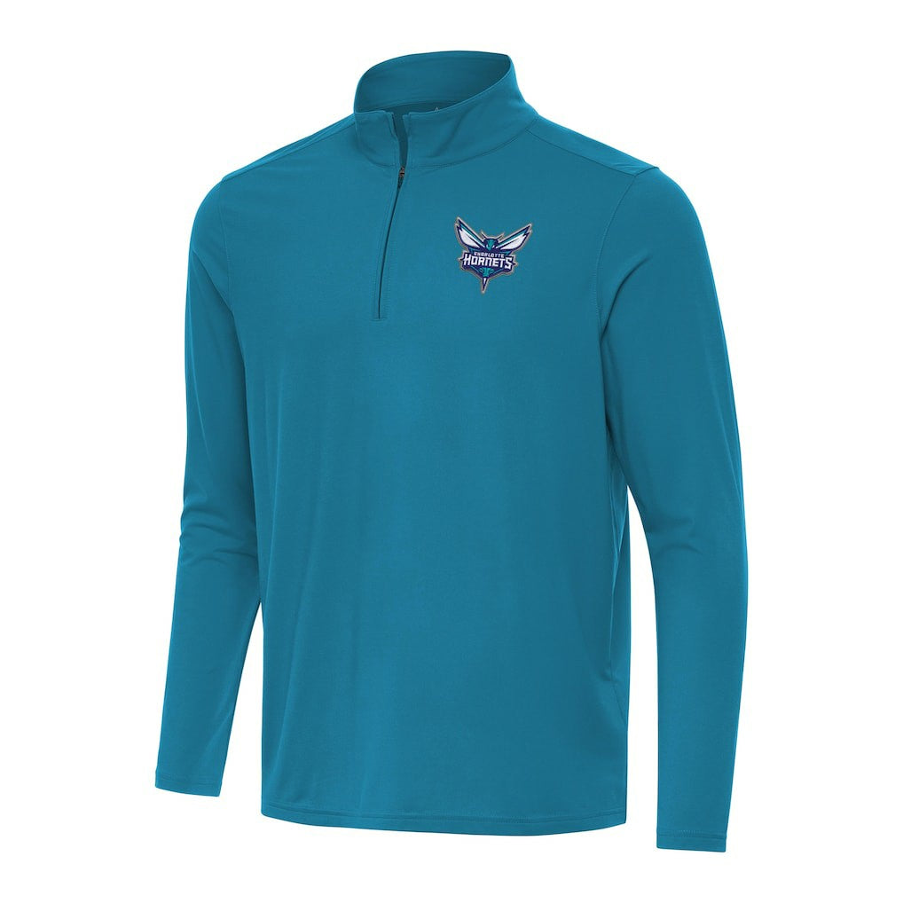 Charlotte Hornets Antigua Intent Quarter-Zip Top Teal outlet