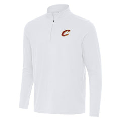 Cleveland Cavaliers Antigua Intent Quarter-Zip Top White