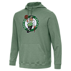 Boston Celtics Antigua Cloud Pullover Hoodie Heather Green