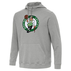 Boston Celtics Antigua Cloud Pullover Hoodie Heather Gray