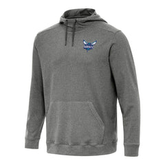 Charlotte Hornets Antigua Cloud Pullover Hoodie Heather Black