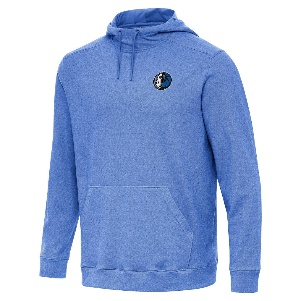 Dallas Mavericks Antigua Cloud Pullover Hoodie Heather Blue