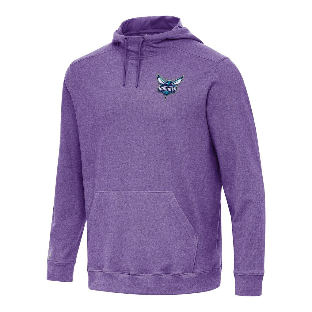 Charlotte Hornets Antigua Cloud Pullover Hoodie Heather Purple