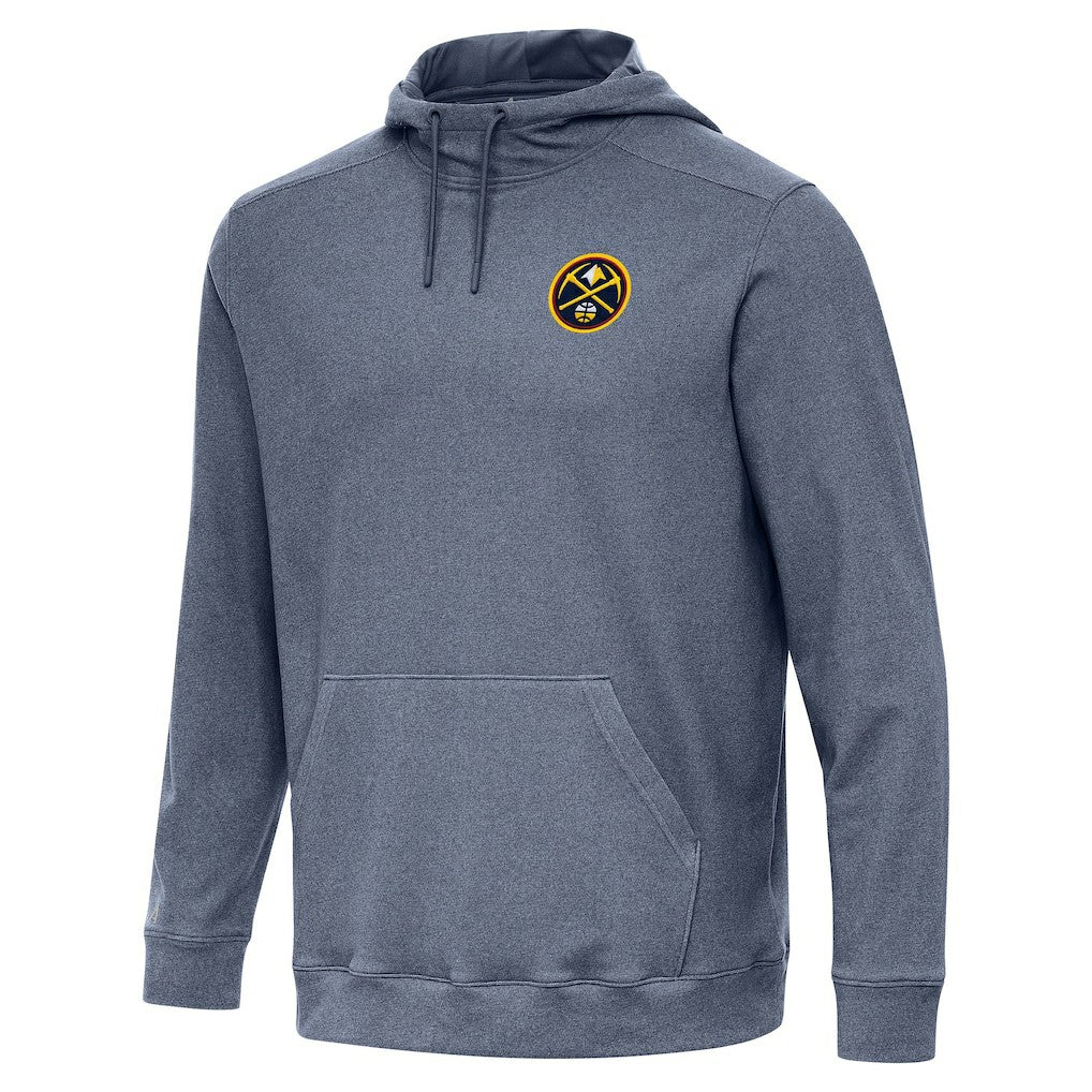 Denver Nuggets Antigua Cloud Pullover Hoodie Heather Navy