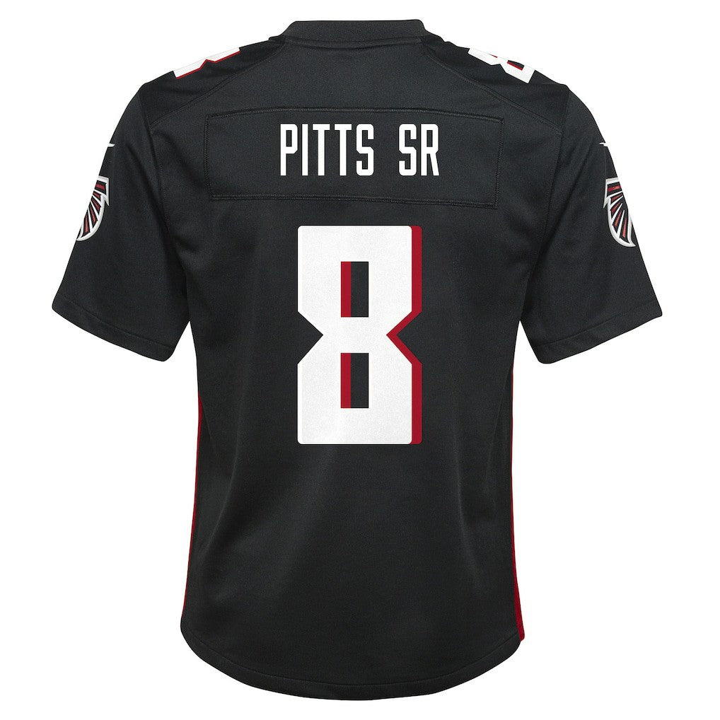 Kyle Pitts Sr. Atlanta Falcons Youth Game Jersey - Black Jerseys