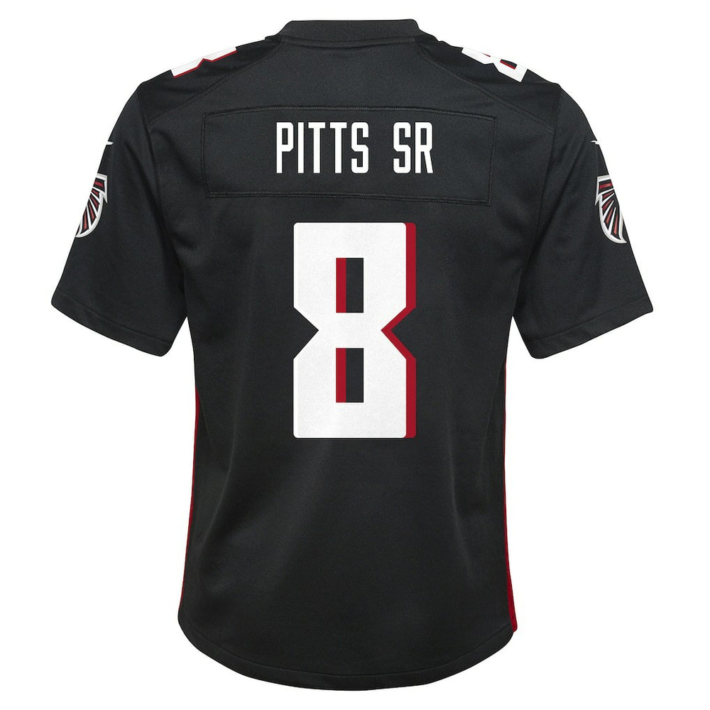Kyle Pitts Sr. Atlanta Falcons Youth Game Jersey - Black Jerseys