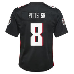 Kyle Pitts Sr. Atlanta Falcons Youth Game Jersey - Black Jerseys