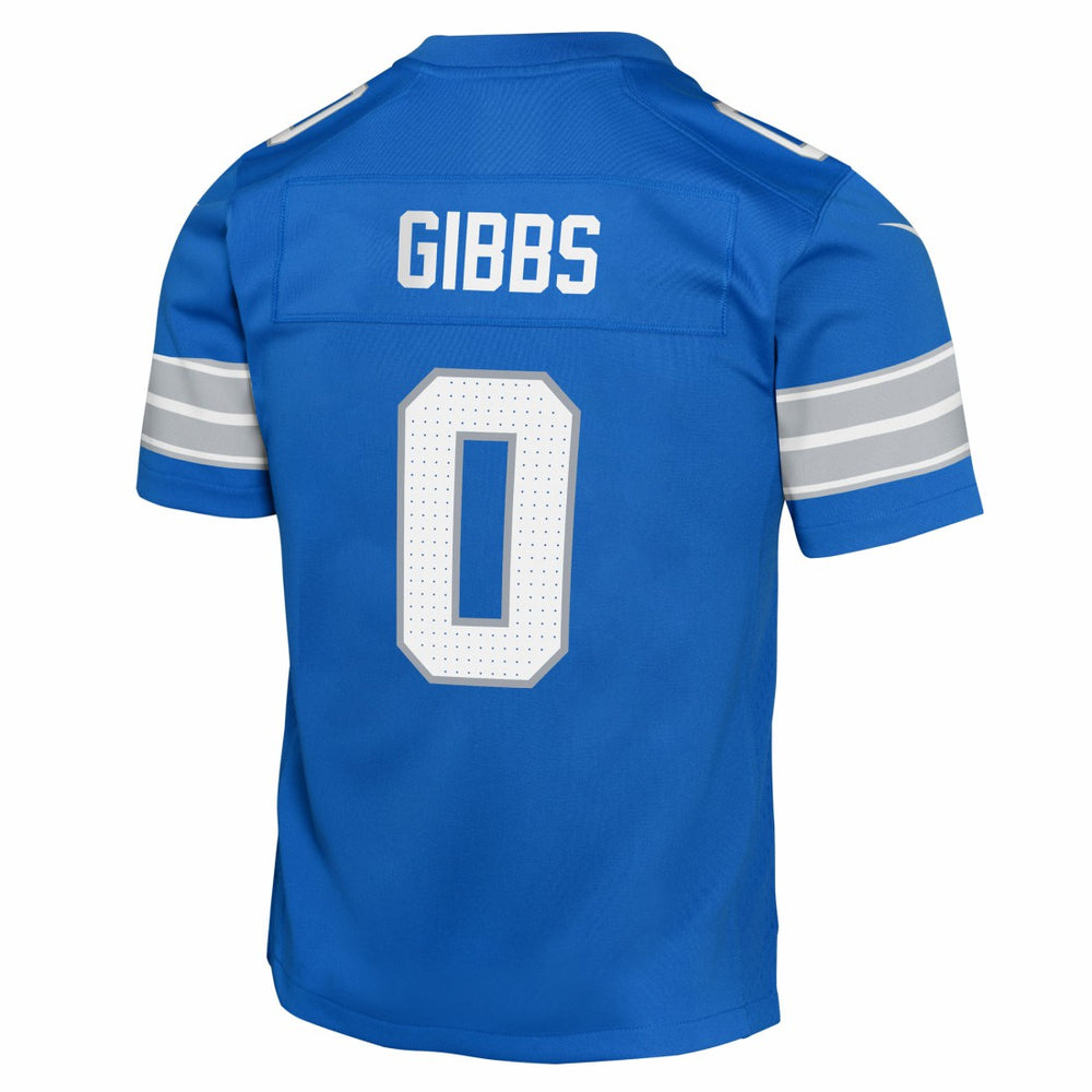Jahmyr Gibbs Detroit Lions Youth Game Jersey - Blue Jerseys