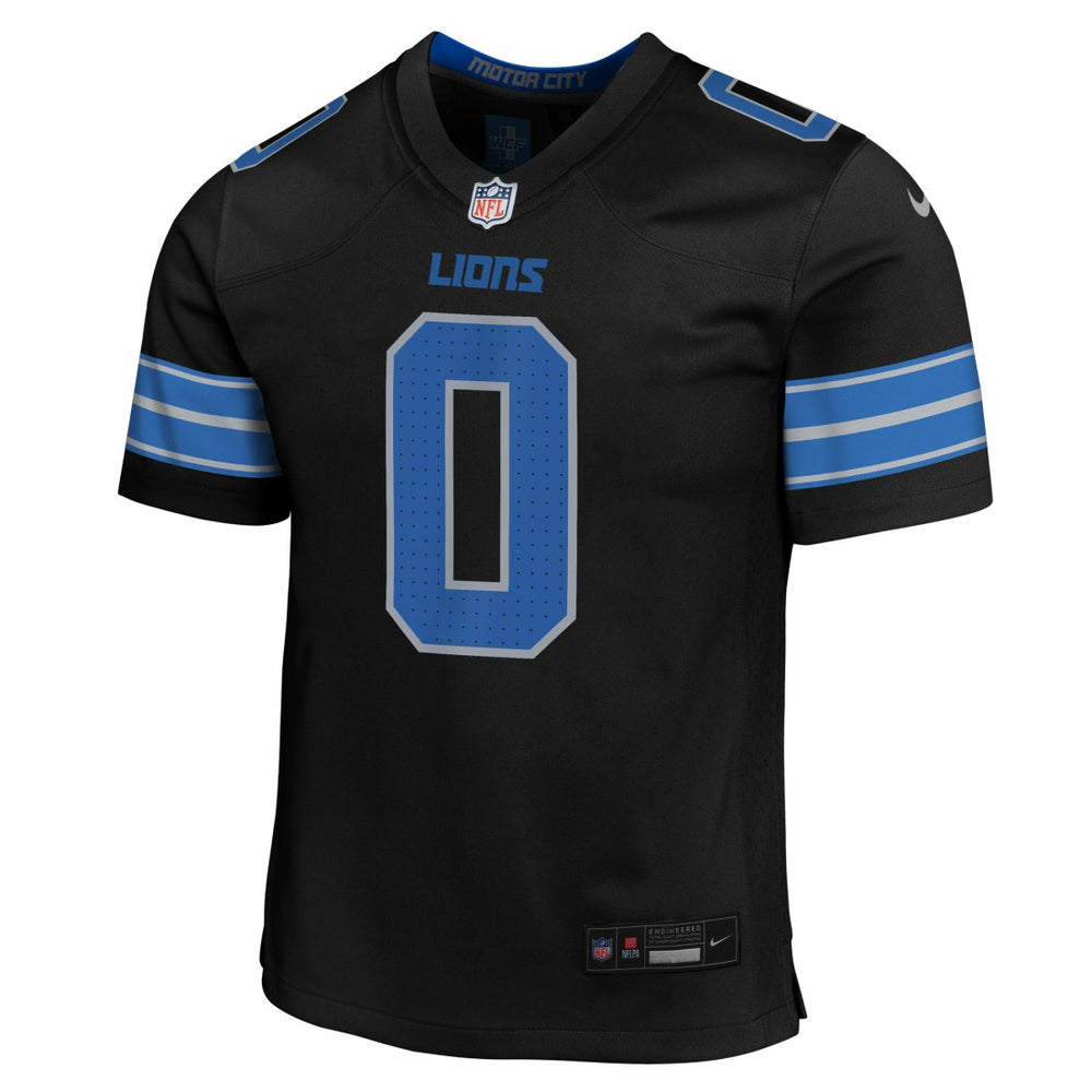 Jahmyr Gibbs Detroit Lions Youth Game Jersey - Black Jerseys