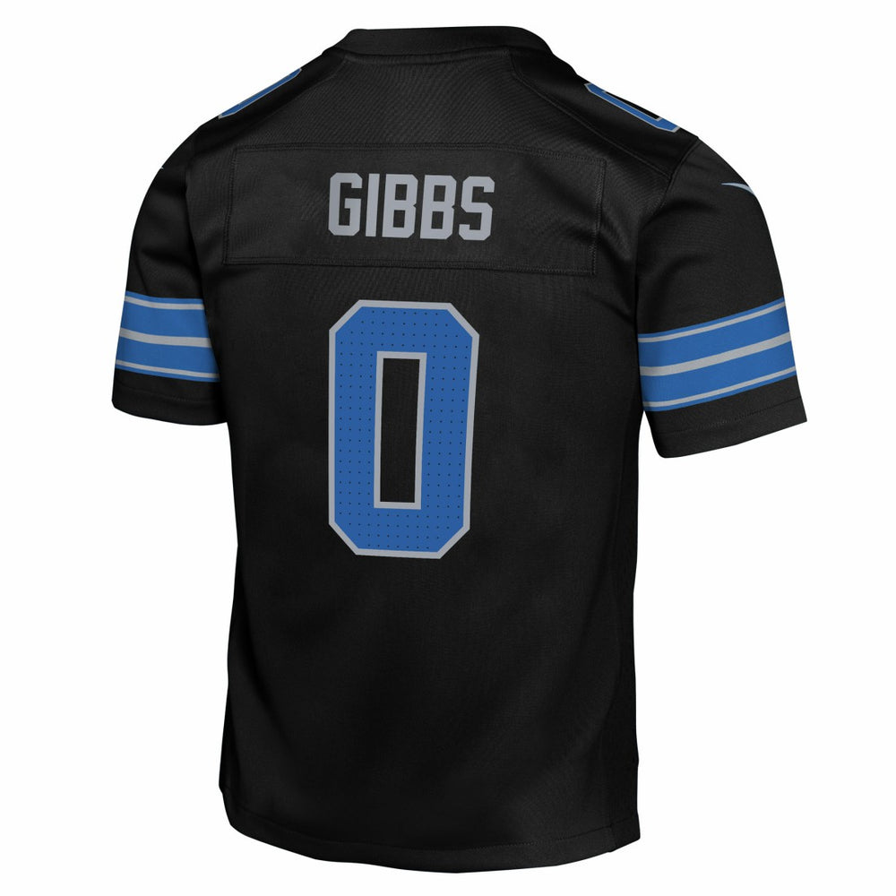 Jahmyr Gibbs Detroit Lions Youth Game Jersey - Black Jerseys