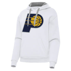 Indiana Pacers Antigua Women's Victory Pullover Hoodie White