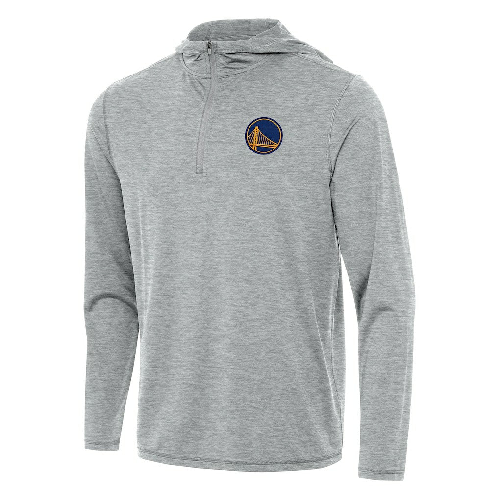 Golden State Warriors Antigua Tidy Quarter-Zip Hoodie Heather Gray outlet