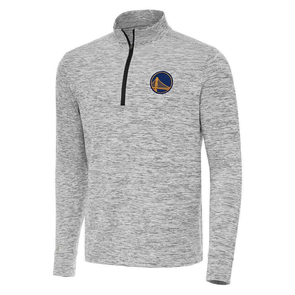 Golden State Warriors Antigua Cause Quarter-Zip Top Black