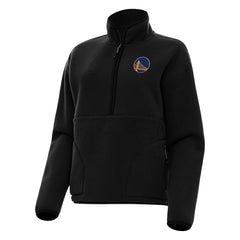 Golden State Warriors Antigua Women's Figure Half-Zip Pullover Sweatshirt Black outlet
