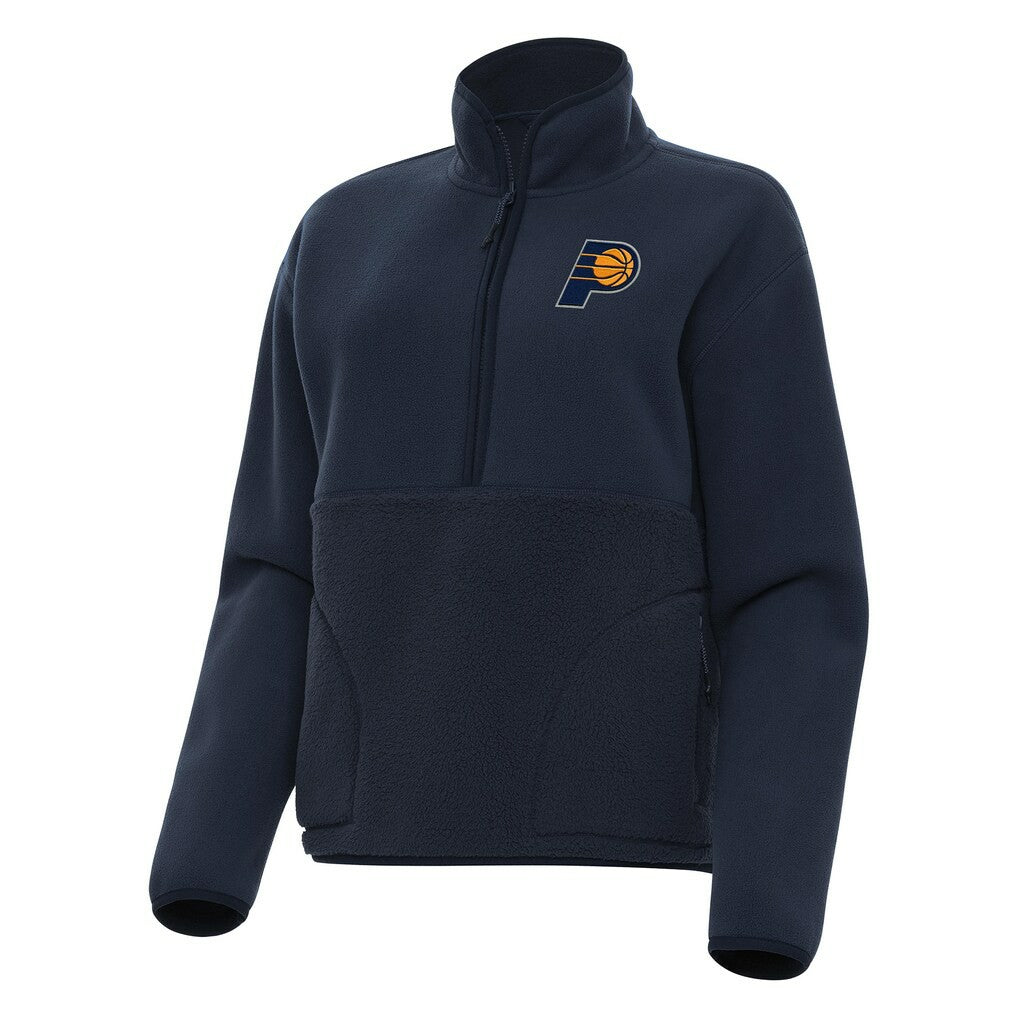 Indiana Pacers Antigua Women's Figure Half-Zip Pullover Sweatshirt Navy outlet