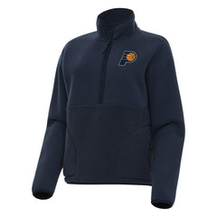 Indiana Pacers Antigua Women's Figure Half-Zip Pullover Sweatshirt Navy outlet