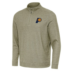 Indiana Pacers Antigua Subtle Quarter-Zip Sweatshirt Olive outlet