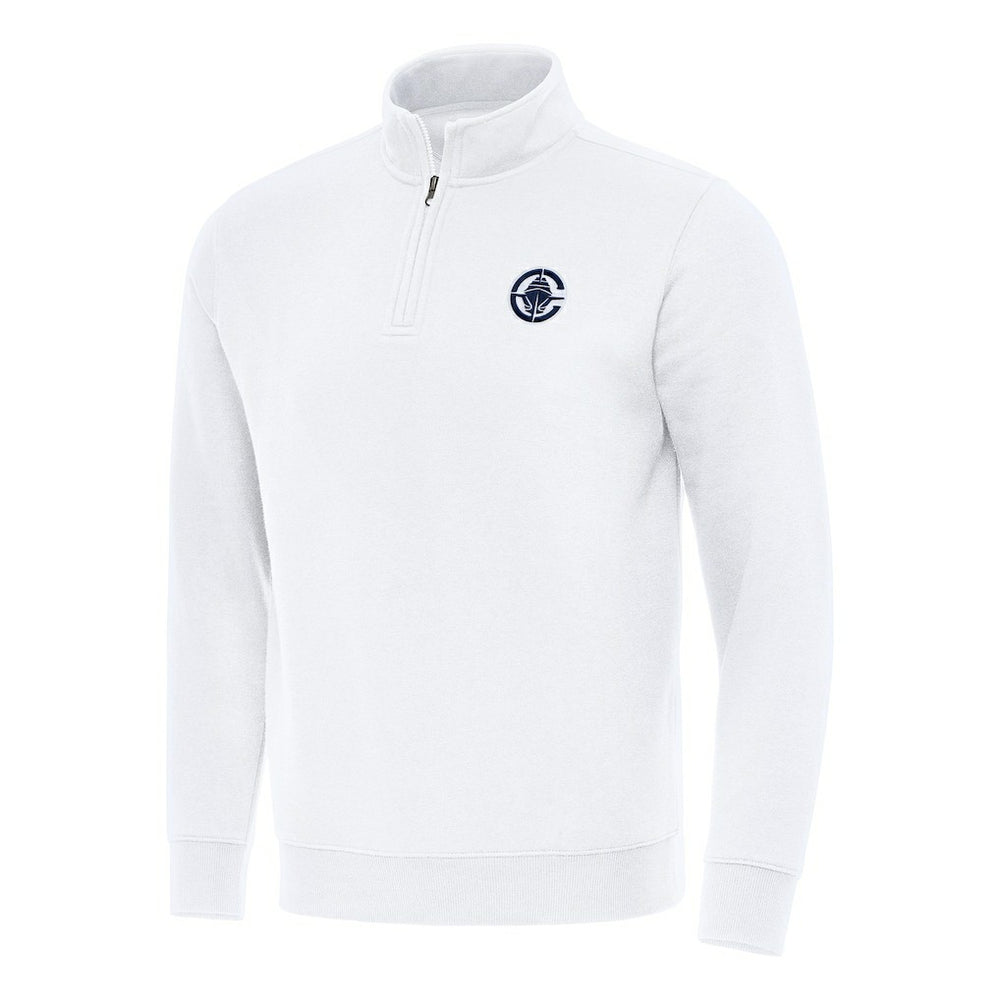 LA Clippers Antigua Victory Quarter-Zip Mock Sweatshirt White outlet