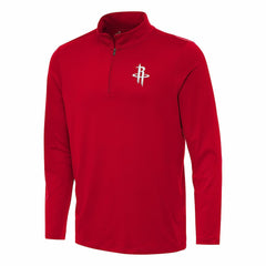 Houston Rockets Antigua Reprocess Quarter-Zip Top Red