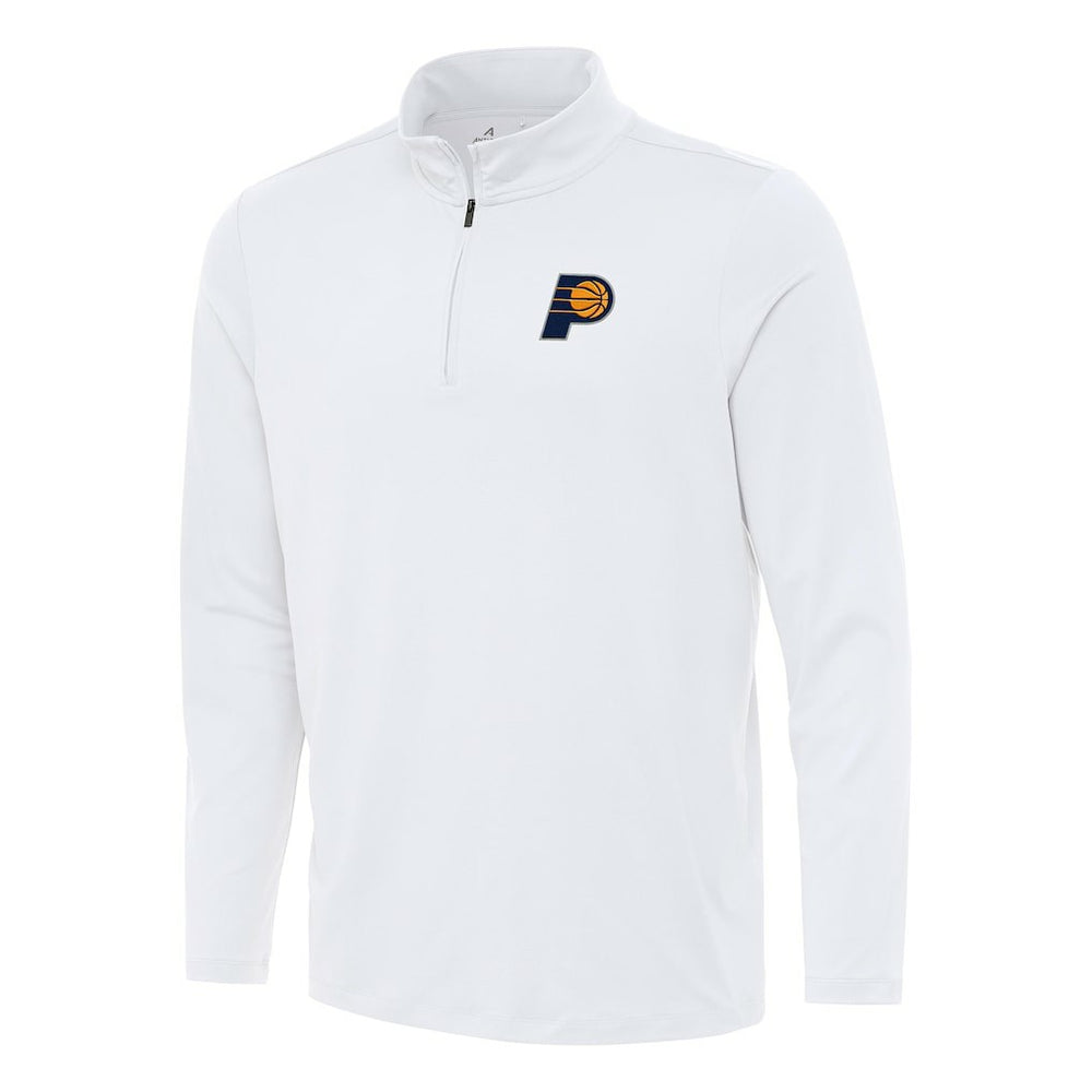 Indiana Pacers Antigua Reprocess Quarter-Zip Top White