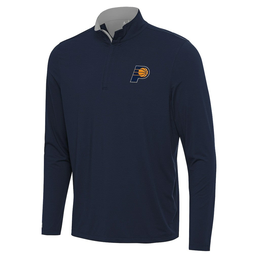 Indiana Pacers Antigua Content Quarter-Zip Top Navy/Gray outlet
