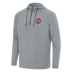 Detroit Pistons Antigua Spikes Raglan Quarter-Zip Hoodie Heather Gray outlet