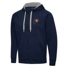 Indiana Pacers Antigua Big & Tall Victory Full-Zip Hoodie Jacket Navy