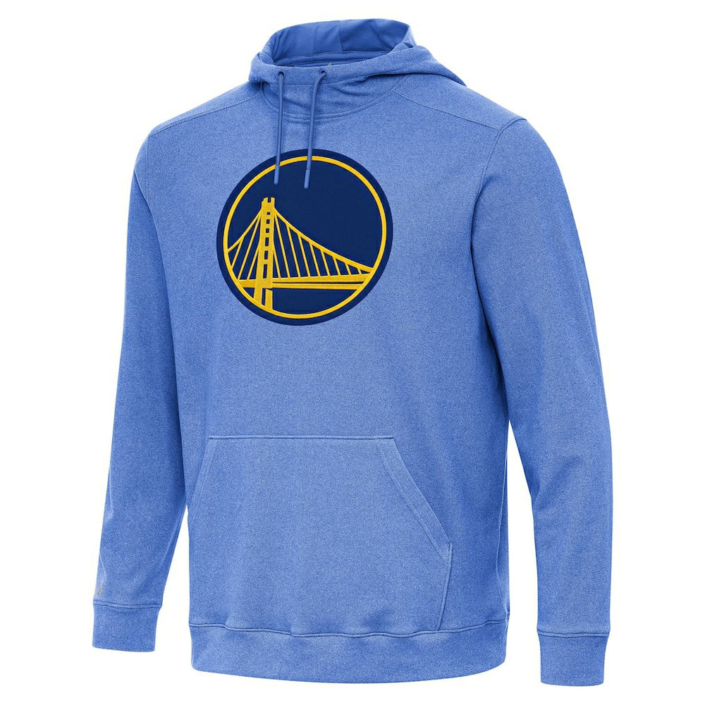 Golden State Warriors Antigua Cloud Pullover Hoodie Heather Royal