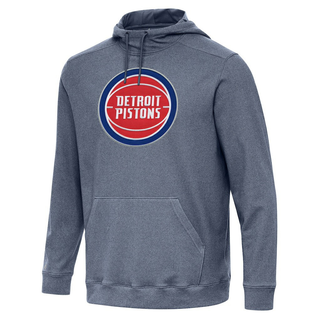 Detroit Pistons Antigua Cloud Pullover Hoodie Heather Navy