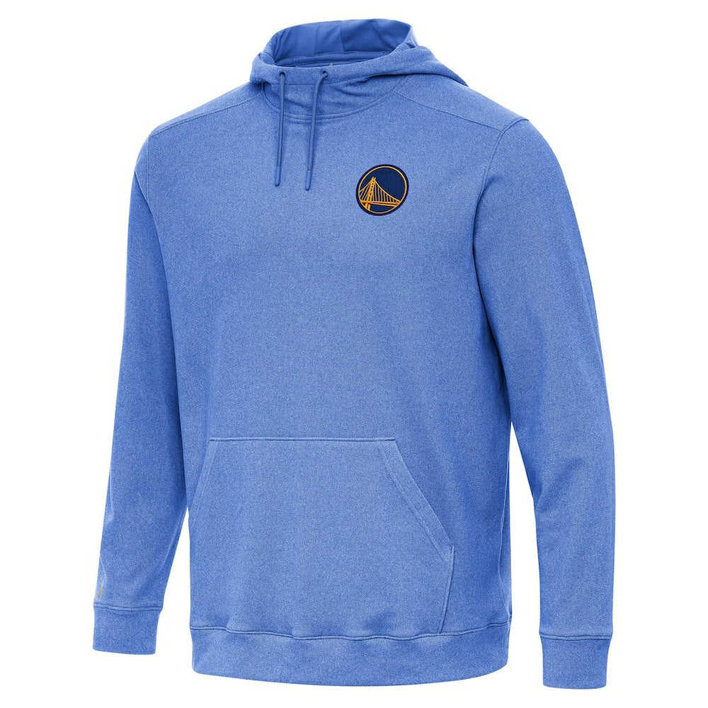 Golden State Warriors Antigua Cloud Pullover Hoodie Heather Royal