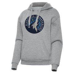 Minnesota Timberwolves Antigua Women's Victory Pullover Hoodie Heather Gray outlet