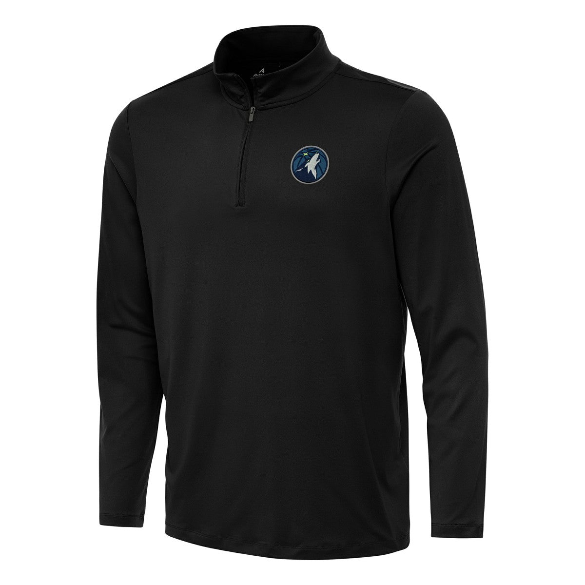 Minnesota Timberwolves Antigua Reprocess Quarter-Zip Top Black