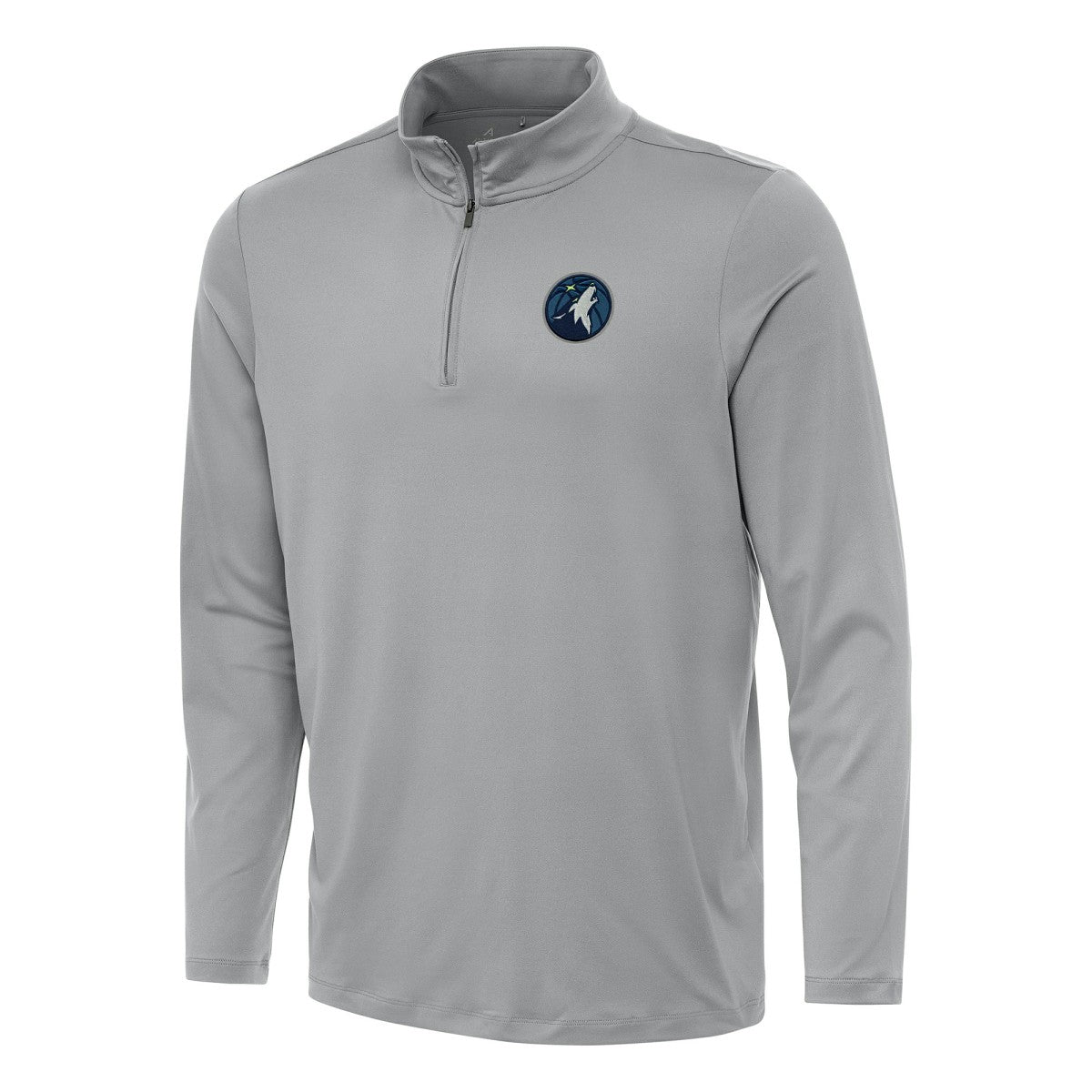 Minnesota Timberwolves Antigua Reprocess Quarter-Zip Top Gray