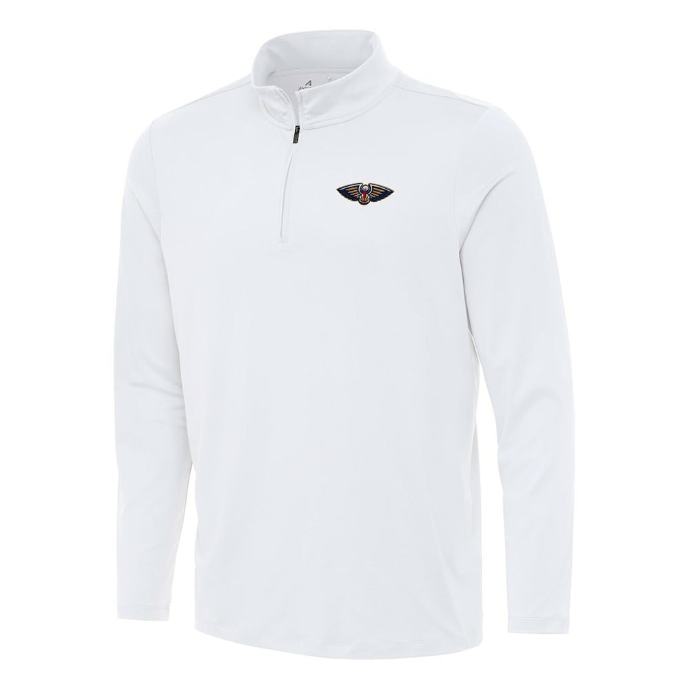 New Orleans Pelicans Antigua Reprocess Quarter-Zip Top White