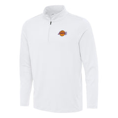 Los Angeles Lakers Antigua Reprocess Quarter-Zip Top White