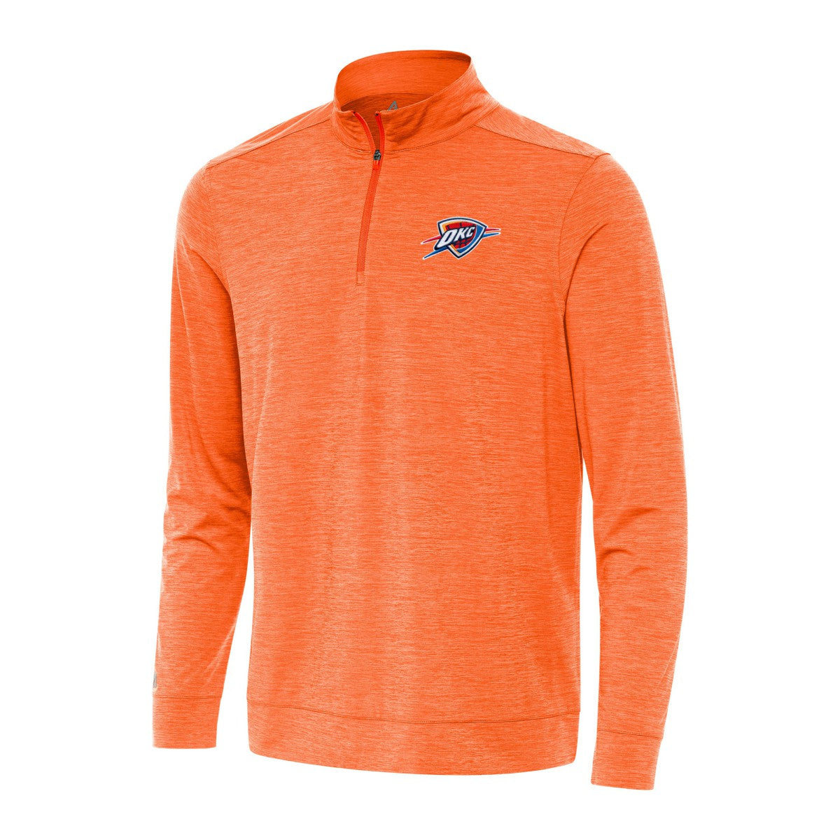 Oklahoma City Thunder Antigua Bright Quarter-Zip Top Heather Orange outlet