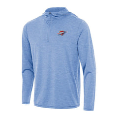 Oklahoma City Thunder Antigua Tidy Quarter-Zip Hoodie Heather Powder Blue