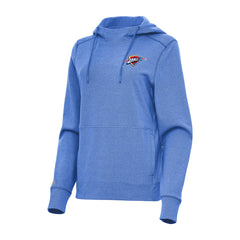 Oklahoma City Thunder Antigua Women's Justice Pullover Hoodie Heather Blue