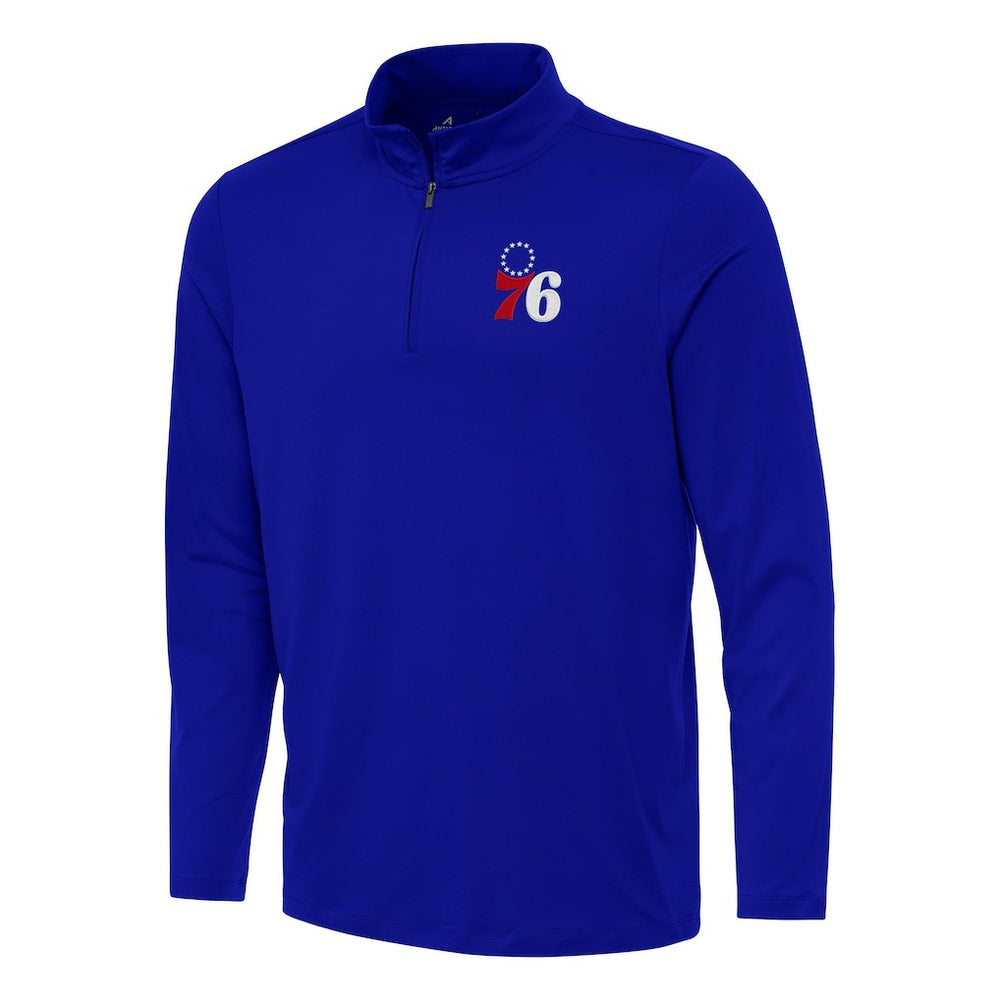 Philadelphia 76ers Antigua Reprocess Quarter-Zip Top Royal