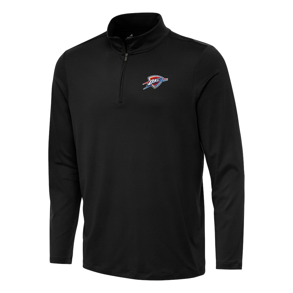 Oklahoma City Thunder Antigua Reprocess Quarter-Zip Top Black