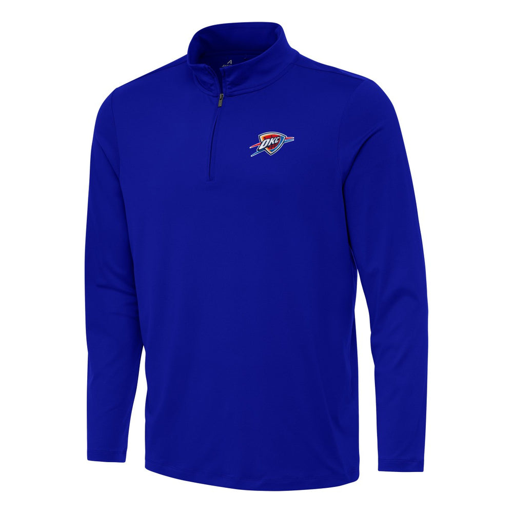 Oklahoma City Thunder Antigua Reprocess Quarter-Zip Top Blue