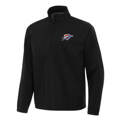 Oklahoma City Thunder Antigua Brisk Quarter-Zip Windbreaker Black
