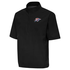 Oklahoma City Thunder Antigua Brisk Quarter-Zip Windbreaker Black